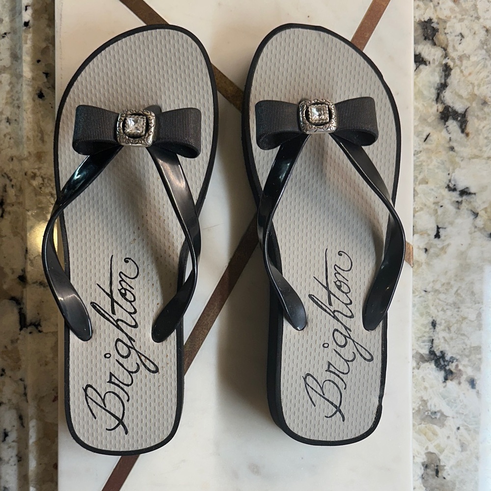 Brighton Bowie Wedge Flip Flop Sandals